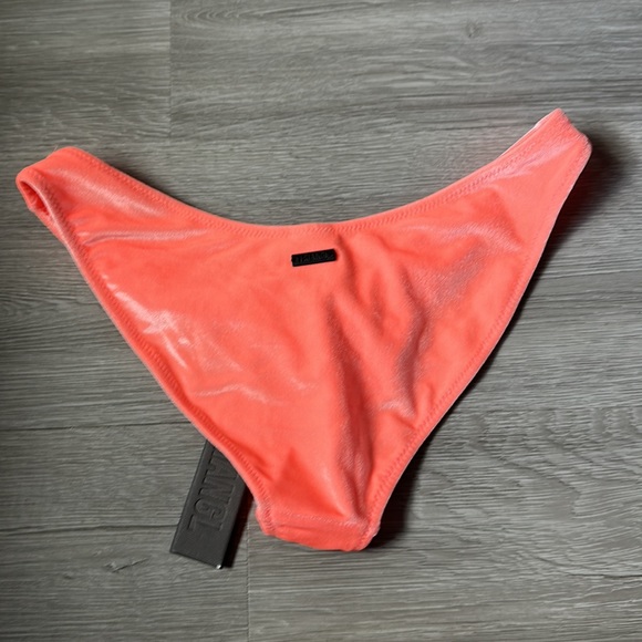 Orange coral velvet normal coverage Bathing suit bottom - Picture 4 of 6